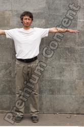 Whole Body Man T poses Casual Average Street photo references